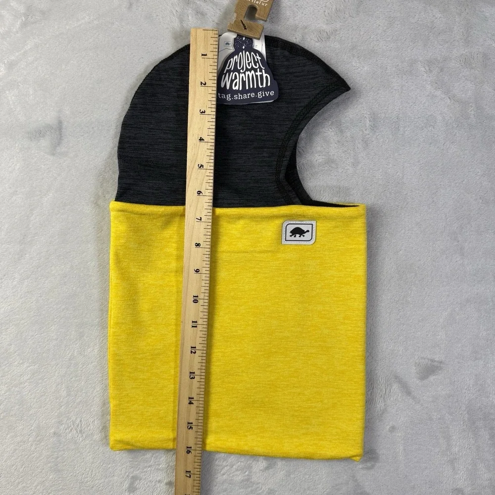 NWT Turtlefur‎ Baclava Scard Spring Skiing Snowbaord Yellow Grey Mountain Winter